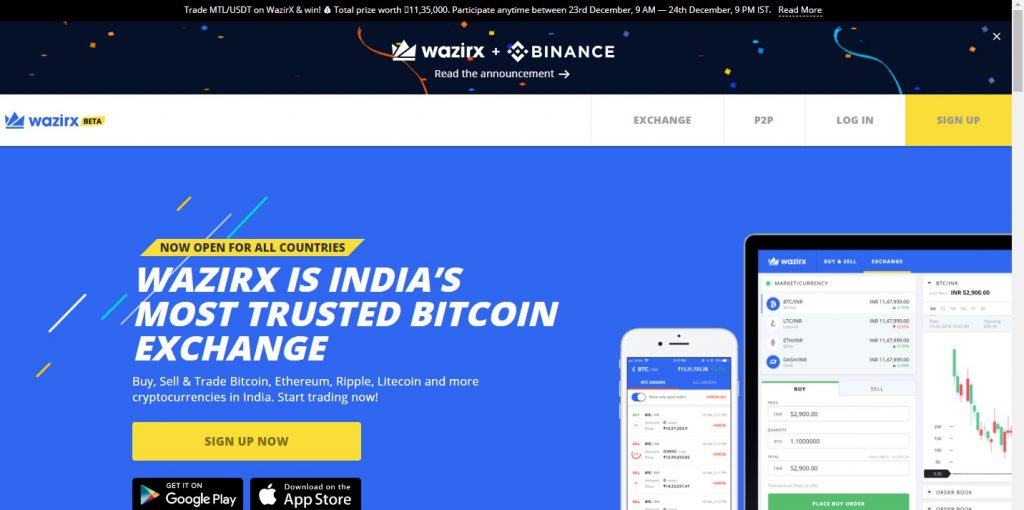 top cryptocurrency exchange in india